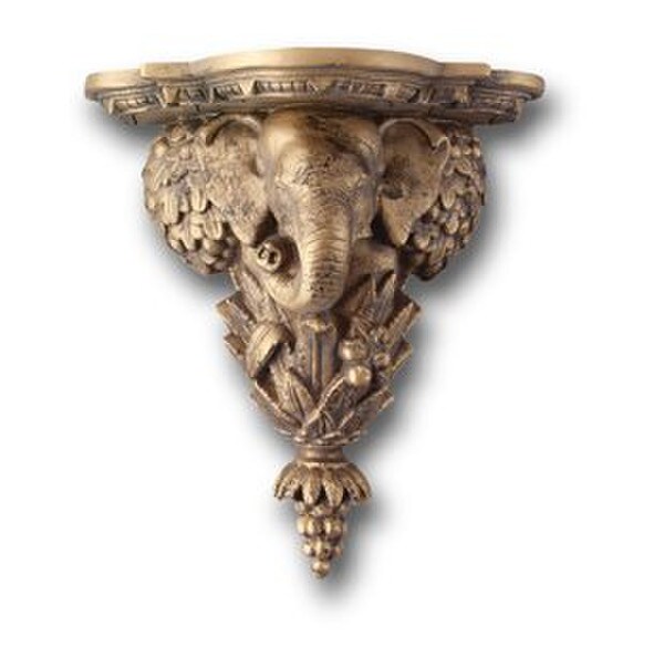Elephant Bracket Wall Decor Corbel for indoor use made of resin